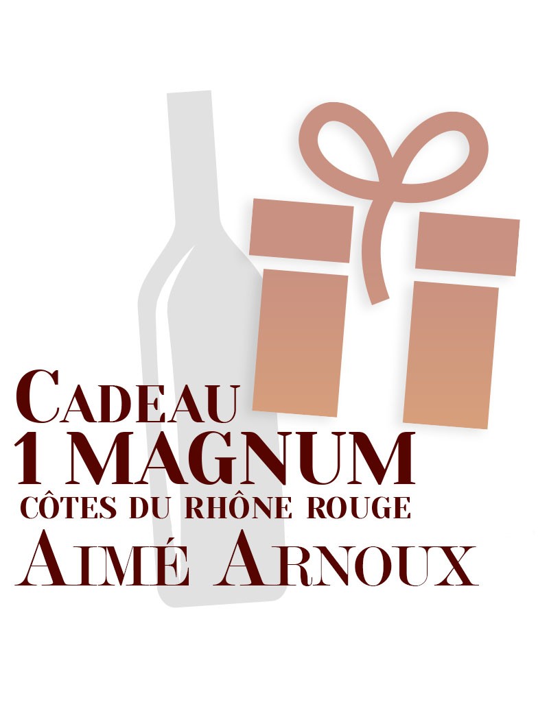 Offert : 1 Magnum Côtes du Rhône Aimé Arnoux